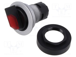 Switch: rotary; 22mm; Stabl.pos: 1; yes; IP65; Pos: 2; Cutout: Ø22.3mm