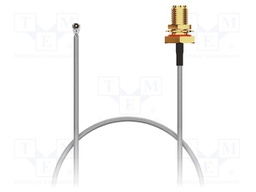 Cable; HIROSE U.FL,RP-SMA female; black; -40÷85°C; 0÷3GHz; 100mm