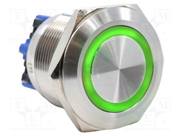 Switch: vandal resistant; DPST-NO + DPST-NC; 2A/48VDC; IP65; 24V
