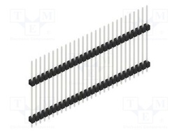Connector: pin strips; pin header; male; PIN: 28; 2.54mm; THT; 1x28