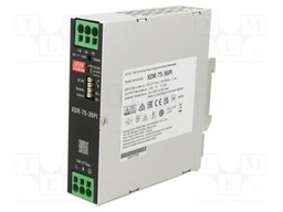 Power supply: switching; for DIN rail mounting; XDR-75