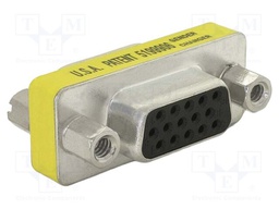 Adapter; D-Sub 15pin socket,both sides