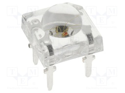 LED Super Flux; 7.62x7.62mm; tricolour; RGB; 3000mcd; 4200mcd