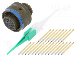 Connector: circular; D38999 series I; plug; female; PIN: 22; 5A