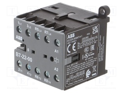 Contactor: 4-pole; NC x2 + NO x2; 24VAC; 7A; DIN,on panel; B7