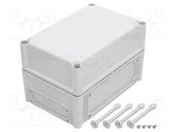 Enclosure: wall mounting; X: 190mm; Y: 280mm; Z: 180mm; EK; grey; IK08