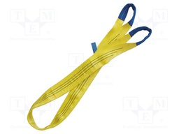 Fastening belt; L: 12m; Width: 90mm; polyester; yellow; 3000kg
