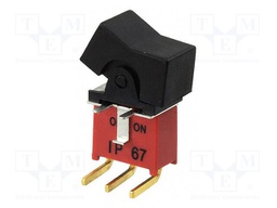 ROCKER; SPDT; Pos: 2; ON-ON; none; Leads: for PCB,angled