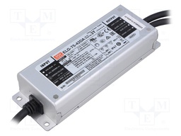 Power supply: switched-mode; Communication: DALI; LED; 75.6W; 1.8A