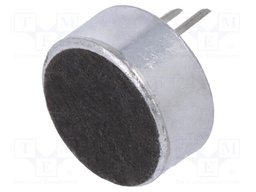 Microphone; Body dim: Ø9.7x4.5mm; 2.2kΩ; 600uA; 1.5÷10V; SNR: 60dB