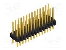 Connector: pin strips; pin header; male; PIN: 28; 1.27mm; THT; 2x14