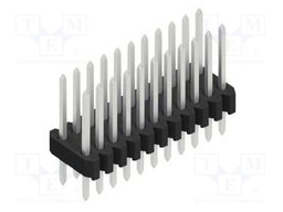 Connector: pin strips; pin header; male; PIN: 22; 1.27mm; THT; 2x11