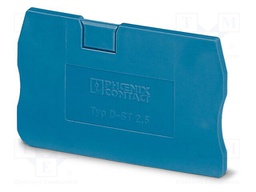 End piece; L: 29.1mm; W: 2.2mm; H: 48.6mm; Body: blue