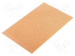Board: universal; single sided,prototyping; W: 100mm; L: 160mm