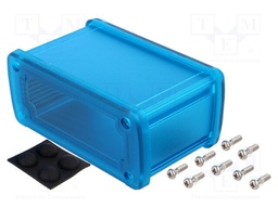Enclosure: multipurpose; X: 115.1mm; Y: 69mm; Z: 51.6mm; blue