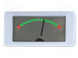 Panel; analogue; VDC: 0÷1V; 125mVDC; 43.5x21.4x7mm; Ø5mm