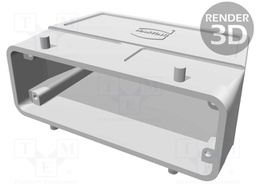 Enclosure: for HDC connectors; Han M; size 24B; for cable; high