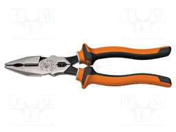Pliers; insulated,universal; hardened steel; 221mm