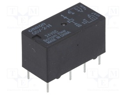 Relay: electromagnetic; DPDT; Ucoil: 24VDC; 0.5A/125VAC; 2A/30VDC