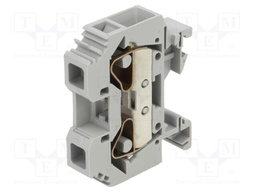 Splice terminal: rail; 0.2÷16mm2; ways: 1; terminals: 2; grey; TS35