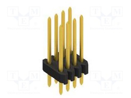 Connector: pin strips; pin header; male; PIN: 8; 1.27mm; THT; 2x4