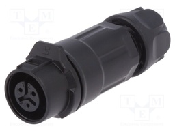 Plug; Connector: circular; size 12; 02; female; PIN: 3; for latch