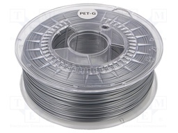 Filament: PET-G; 1.75mm; silver; 220÷250°C; 1kg; ±0,05mm