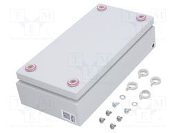 Enclosure: multipurpose; X: 150mm; Y: 300mm; Z: 80mm; KX; steel sheet