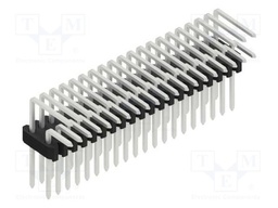 Connector: pin strips; pin header; male; PIN: 40; 1.27mm; THT; 2x20