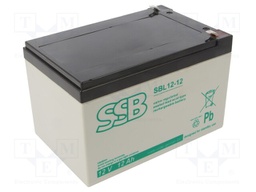 Re-battery: acid-lead; 12V; 12Ah; AGM; maintenance-free