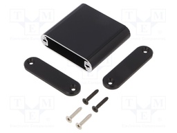 Enclosure: with panel; MXA; X: 48mm; Y: 49mm; Z: 13mm; aluminium