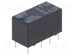 Relay: electromagnetic; DPDT; Ucoil: 24VDC; 0.5A/125VAC; 2A/30VDC
