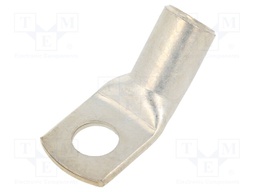 Tip: ring tube; M16; 150mm2; crimped; for cable; angled 45°; tinned