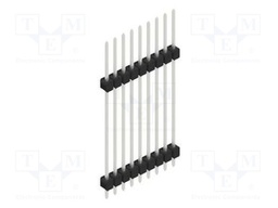 Connector: pin strips; pin header; male; PIN: 9; 2.54mm; THT; 1x9