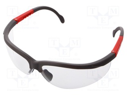 Safety spectacles; Lens: transparent; Features: regulated