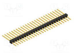 Connector: pin strips; pin header; male; PIN: 25; 2.54mm; SMT; 1x25