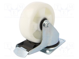 Transport wheel; Ø: 150mm; W: 43mm; H: 190mm; torsional with lock