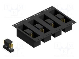 Connector: pin strips; pin header; male; PIN: 12; 2.54mm; SMT; 2x6