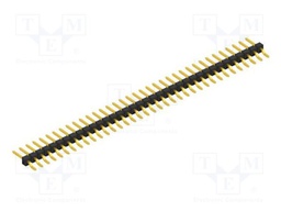 Connector: pin strips; pin header; male; PIN: 36; 2.54mm; SMT; 1x36