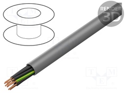 Wire; ÖPVC-JZ; 12G0,5mm2; unshielded; 300V,500V; Cu; stranded; grey