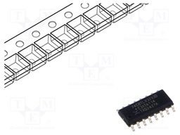 IC: digital; demultiplexer,multiplexer; SMD; SO16; 2.3÷3.6VDC