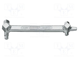 Wrench; 4-angles,for oil drain plug; Chrom-vanadium steel