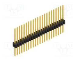 Connector: pin strips; pin header; male; PIN: 22; 1.27mm; THT; 1x22