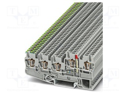 Splice terminal: rail; 18A; 24V; spring clamp; PA; 0.08÷4mm2