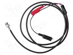 Test lead; 0.6m; red and black; Plating: nickel plated