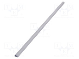Closed cable trunkings; silver; L: 1.1m; W: 33mm; H: 18mm