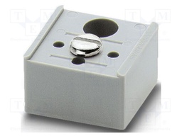 Mounting clamp; L: 21mm; W: 38mm; H: 35mm; Body: grey