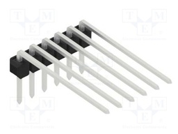 Connector: pin strips; pin header; male; PIN: 6; 2.54mm; THT; 1x6