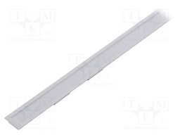 Profiles for LED modules; white; recessed; white; L: 1m; aluminium
