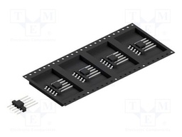 Connector: pin strips; pin header; male; PIN: 5; 2.54mm; SMT; 1x5
